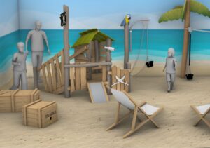 Salzspielzimmer Spielzeug Strand Meer